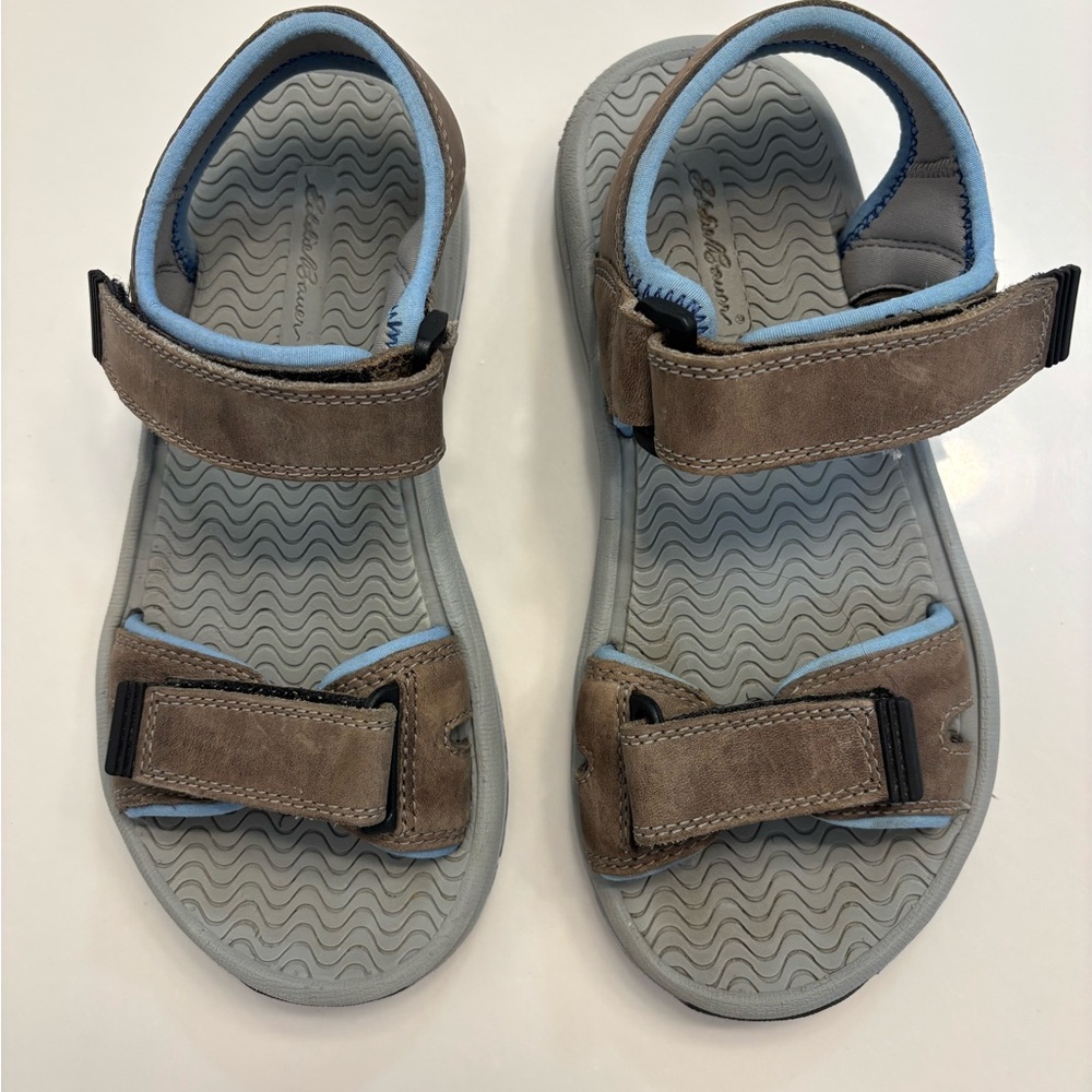 Eddie Bauer Tan and Gray Sandals
